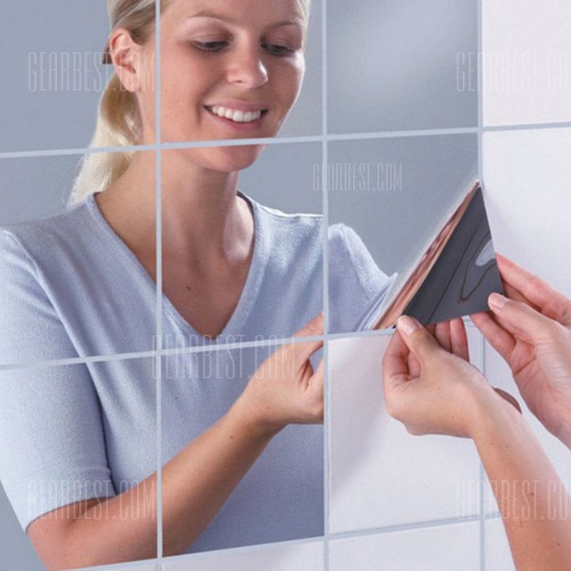 מדבקות מראה לעיצוב חדרי אמבט ואריחים בבית כמראה
